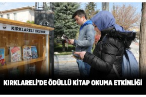 Kırklareli’de, altın ödüllü 'Panik yapma kitap oku' etkinliği