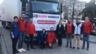 Lüleburgaz ‘dan İdlip’e yardım malzemesi gönderildi