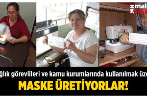 Malkara Belediye Akademisi Kursiyerleri Maske Üretiyor