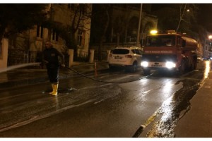 Malkara’da Caddeler ve Sokaklar Dezenfekte Ediliyor