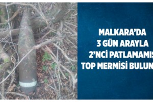 Patlamamış Top Mermisi İmha Edildi