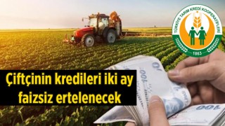 Tarım Kredi: Çiftçinin kredileri iki ay faizsiz ertelenecek