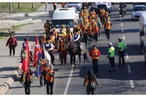 Tekirdağ'dan Çanakkale'ye 57'nci Alay yürüyüşü başladı