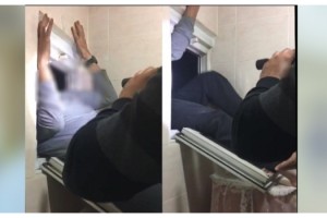 Cinayet şüphelisi tuvalet penceresinden kaçmaya çalışırken yakalandı