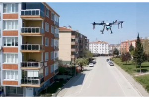 Edirne'de drone ile dezenfeksiyon çalışmaları başladı