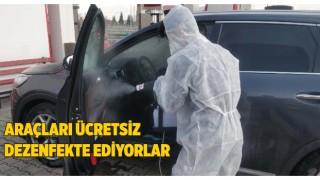 Malkara Akaryakıt İstasyonu Araçları Ücretsiz Dezenfekte Ediyor