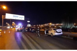 TEM bağlantı yolunda kaza, 2'si ağır 5 yaralı