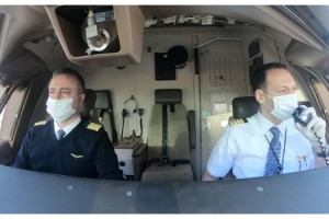 TK-1920 Gökyüzünde Ay -Yıldız çizdi