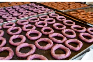 Mor ekmekten sonra, ilk kez mor simit üretildi