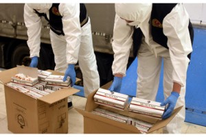 Sınırda 11 milyon kaçak makaron ele geçirildi