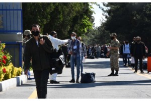 Tekirdağ'da terhis olan askerler memleketlerine uğurlandı