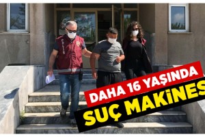 16 yaşındaki kapkaç şüphelisinin 90 suç kaydı çıktı