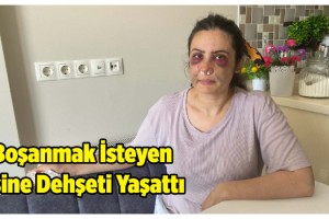 Boşanmak isteyen eşine dehşeti yaşattı