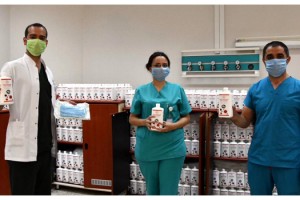 Devlet hastanesi, kendi dezenfektanını üretiyor