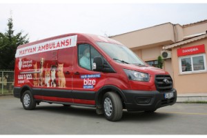 Hayvan ambulansı minik dostlar için hizmete başladı