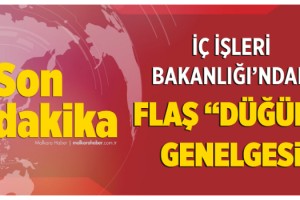 İçişleri Bakanlığı'ndan valiliklere 'düğün' genelgesi