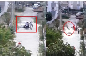 Kavga ettiği kişiye otomobille çarptı