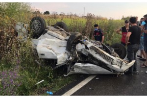 Keşan’da zincirleme trafik kazası: 3 yaralı