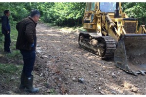 Longoz Ormanları'nda yol onarım ve çevre düzenlemesi başladı
