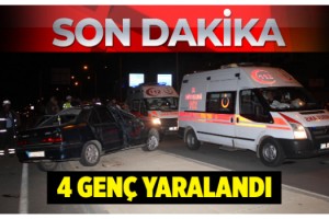 Malkara’da Otomobil Takla Attı; 4 Genç Yaralandı