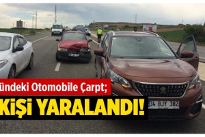 Malkara’da Trafik Kazası; 1 Yaralı