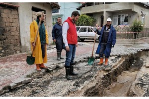 Sel meydana gelen Pınarhisar'da hasar tespit çalışması başladı