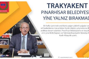 TRAKYAKENT Pınarhisar Belediyesini Yine Yalnız Bırakmadı