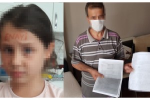 Cinsel istismara uğradığı iddia edilen kızının alnına 'enayi' yazıp fotoğrafını gönderdi