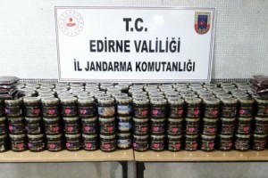 Keşan'da 394 kilo kaçak nargile tütünü ele geçirildi