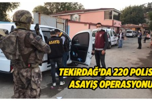 Çorlu'da 220 polisle hava destekli asayiş operasyonu: 14 gözaltı