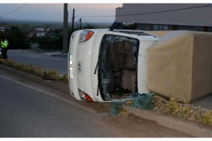 Kaza yapan yaralı sürücünün alkol promili, alkolmetre ile belirlenemedi
