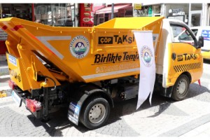 Keşan'da 'çöp taksi' hizmete girdi