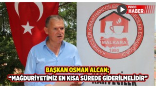 Malkara Kahveciler, Kıraathaneciler ve Büfeciler Esnaf Odası'ndan Basın Açıklaması