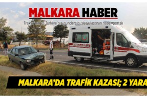 Malkara’da Trafik Kazası; 2 Yaralı
