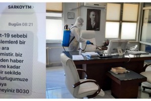 Memur izin dönüşü pozitif çıktı, Tapu Müdürlüğü'nde işlemler durdu