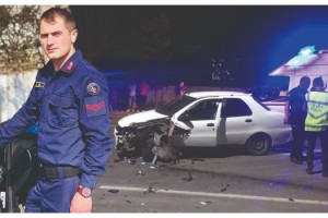 Otomobille çarpışan motosikletteki uzman çavuş hayatını kaybetti