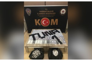 Tekirdağ'da bir otomobilde 275 adet kaçak cep telefonu ele geçirildi