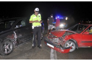 Tekirdağ’da otomobiller çarpıştı: 4 yaralı