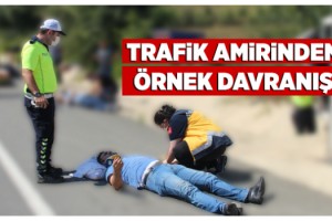 Trafik Amirinden Örnek Davranış