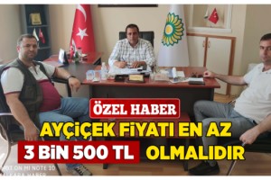 Yağlı Tohumlar Başkanı Cem Özkan; Desteğin Vergi Kesintisi Olmaz!