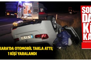 Malkara’da Otomobil Takla Attı; 1 Yaralı