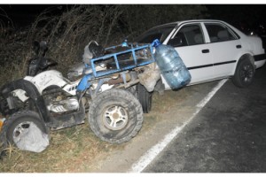 Malkara'da otomobille çarpışan ATV sürücüsü yaralandı