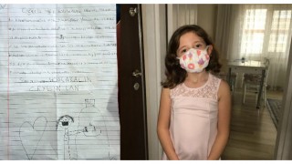(ÖZEL) Minik Ceylin'den sağlık çalışanlarına mektup