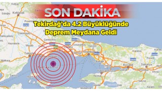 Tekirdağ'da 4.2 büyüklüğünde deprem meydana geldi