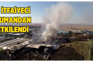 Tekirdağ'da fabrika, alev alev yandı