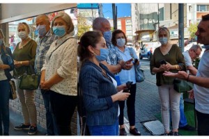 İYİ PARTİLİLER ESNAFA BİR DOKUNDU BİN AH İŞİTTİ