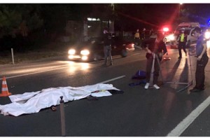 Otomobilin çarptığı yaya öldü