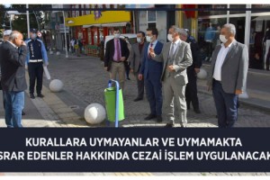 "Sağlık İçin Hepimiz İçin" Sloganı ile Malkara'da Koronavirüse Karşı Denetimler Devam Ediyor