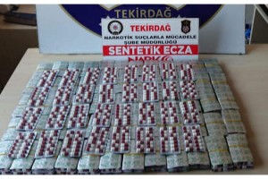 Tekirdağ'da 4 bin uyuşturucu hap ele geçirildi