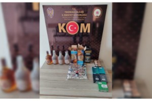 Tekirdağ’da kaçak içki operasyonuna 3 gözaltı